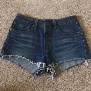 Levi 501 mid rise shorts